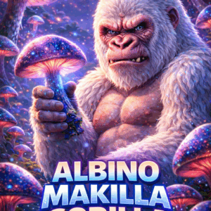 Albino makilla gorilla