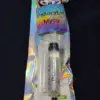 A syringe labeled "Psilocybin Myco" in iridescent packaging.| Psilocybin Myco