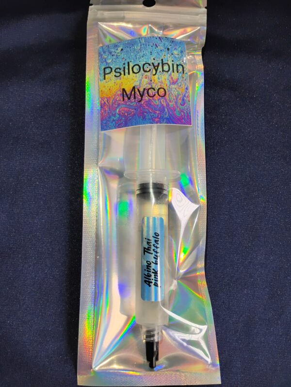 Psilocybin Myco Albino Thai syringe.| Psilocybin Myco